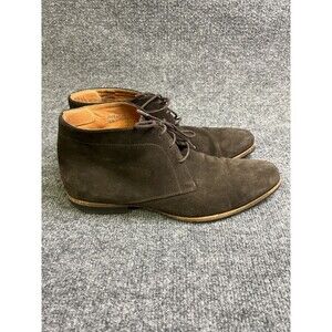 Wolf & Shepherd Striker Chocolate Brown Suede Ankle Chukka Boots Men's Size 10 P